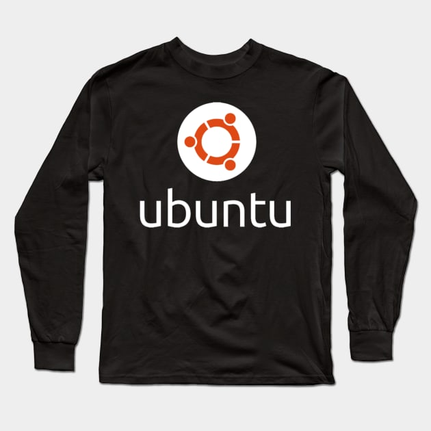 Ubuntu Authentic Logo Long Sleeve T-Shirt by mangobanana